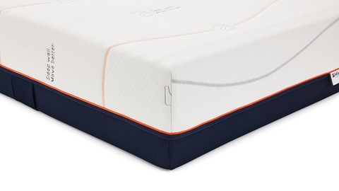 Traagschuim matras Cool Motion 5, wit/blauw/oranje