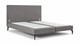 Boxspring Cisano vlak zonder matras, light grey