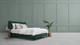 Matt Sleeps Boxspring Velvet knopen vlak met matras Matt, groen