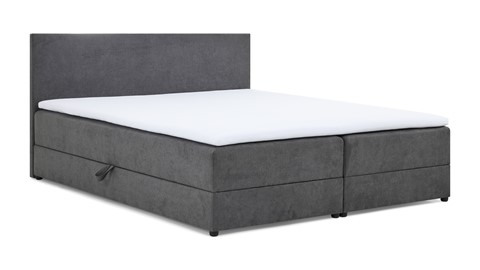 Opbergboxspring Storio met topmatras, antracite