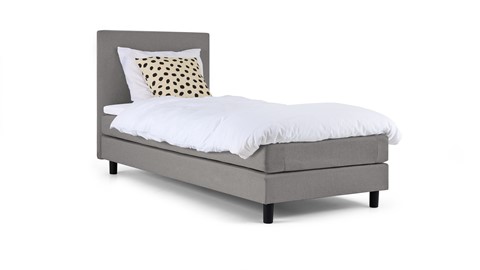 Box Ambra vlak met gestoffeerd matras, light grey