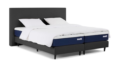 Matt Sleeps Boxspring Original vlak met matras Matt, antraciet