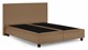 Boxspring Autentik vlak zonder matras, caramel