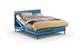 Boxspring Viggo verstelbaar met Silver Pocket Deluxe Foam matras, towel blauw