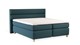 Boxspring Solid Lina vlak met gestoffeerd matras, teal