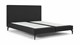 Boxspring Cisano vlak zonder matras, dark grey