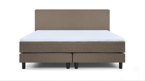 Box Ambra vlak met gestoffeerd matras, taupe