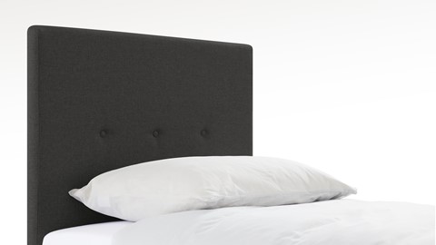 Boxspring Invito vlak met Bridge matras, donkergrijs