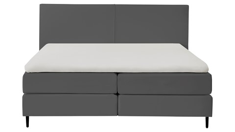 Boxspring Opal vlak met gestoffeerd matras, anthracite state