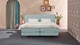 Boxspring Quartz verstelbaar met gestoffeerd matras, mint green