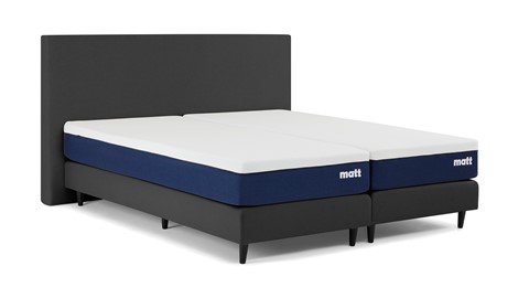 Matt Sleeps Boxspring Original vlak met matras Matt, antraciet