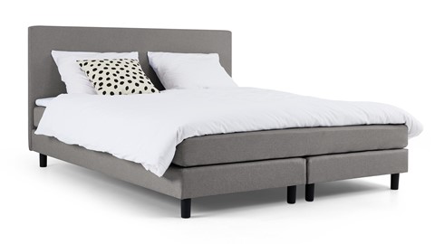 Box Ambra vlak met gestoffeerd matras, light grey