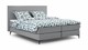 Boxspring Emerald vlak met gestoffeerd matras, light grey