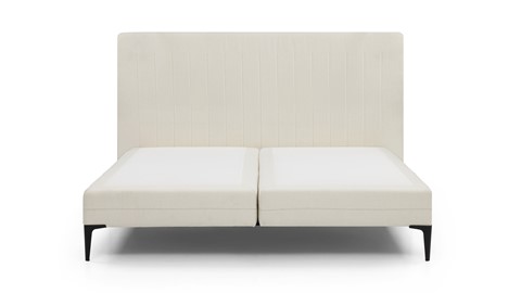 Boxspring Elite Lines vlak zonder matras, ivory