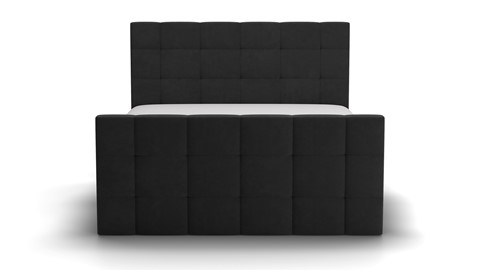 Boxspring Unik Varje vlak met Vildar Royal matras stofgroep Challenger, onyx