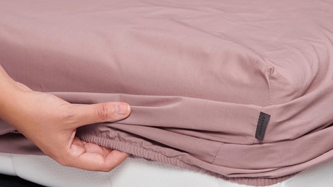 Hoeslaken Premium Percale, roze