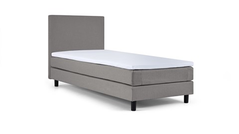 Box Ambra vlak met gestoffeerd matras, light grey