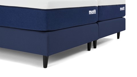 Matt Sleeps Boxspring Original vlak met matras Matt, blauw