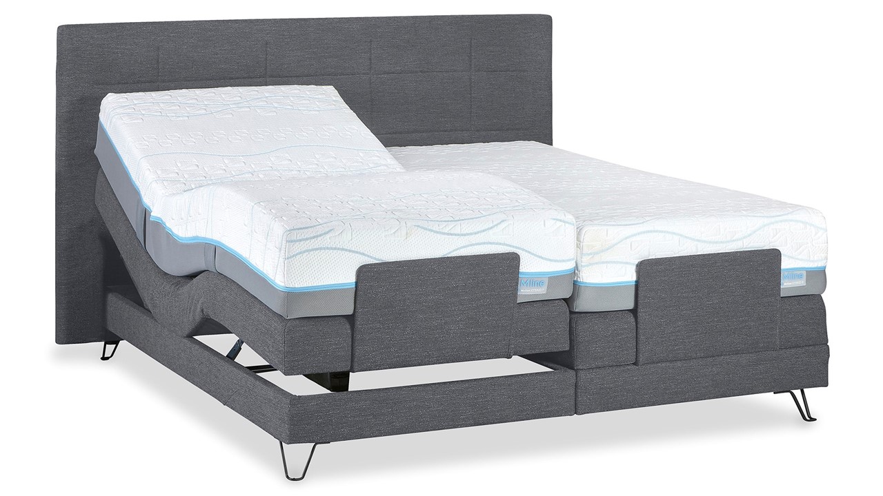 Boxspring Supreme Square verstelbaar met Slow Motion 2 matras