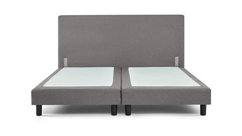 Box Ambra vlak zonder matras, light grey