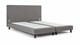 Box Ambra vlak zonder matras, light grey