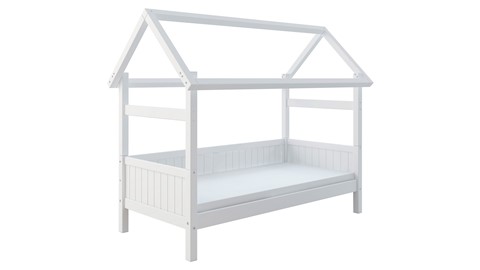 Bedbank Puck met dakframe, wit