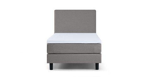 Box Ambra vlak met gestoffeerd matras, light grey