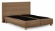 Boxspring Solid Lina vlak zonder matras, caramel