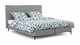 Boxspring Emerald vlak met Silver Pocket Deluxe Foam matras, light grey